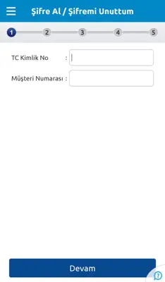 Mobil Şube android App screenshot 1